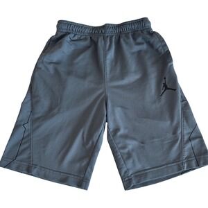 Jordan Boys Gray Dri-FIT Basketball Shorts Jumpman 23 Graphic Size M 10-12 YRS